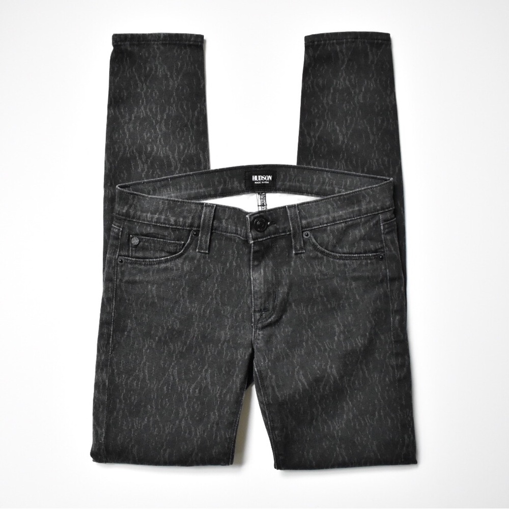 Hudson Jeans ‘Krista’ Super Skinny Jeans Black and Gray